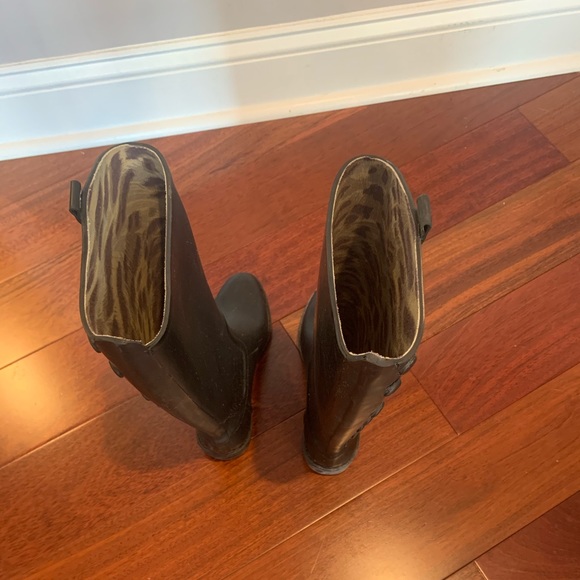 Sam Edelman black rain boot riding boot - Picture 6 of 6